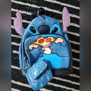 Pizza Stitch Backpack Purse